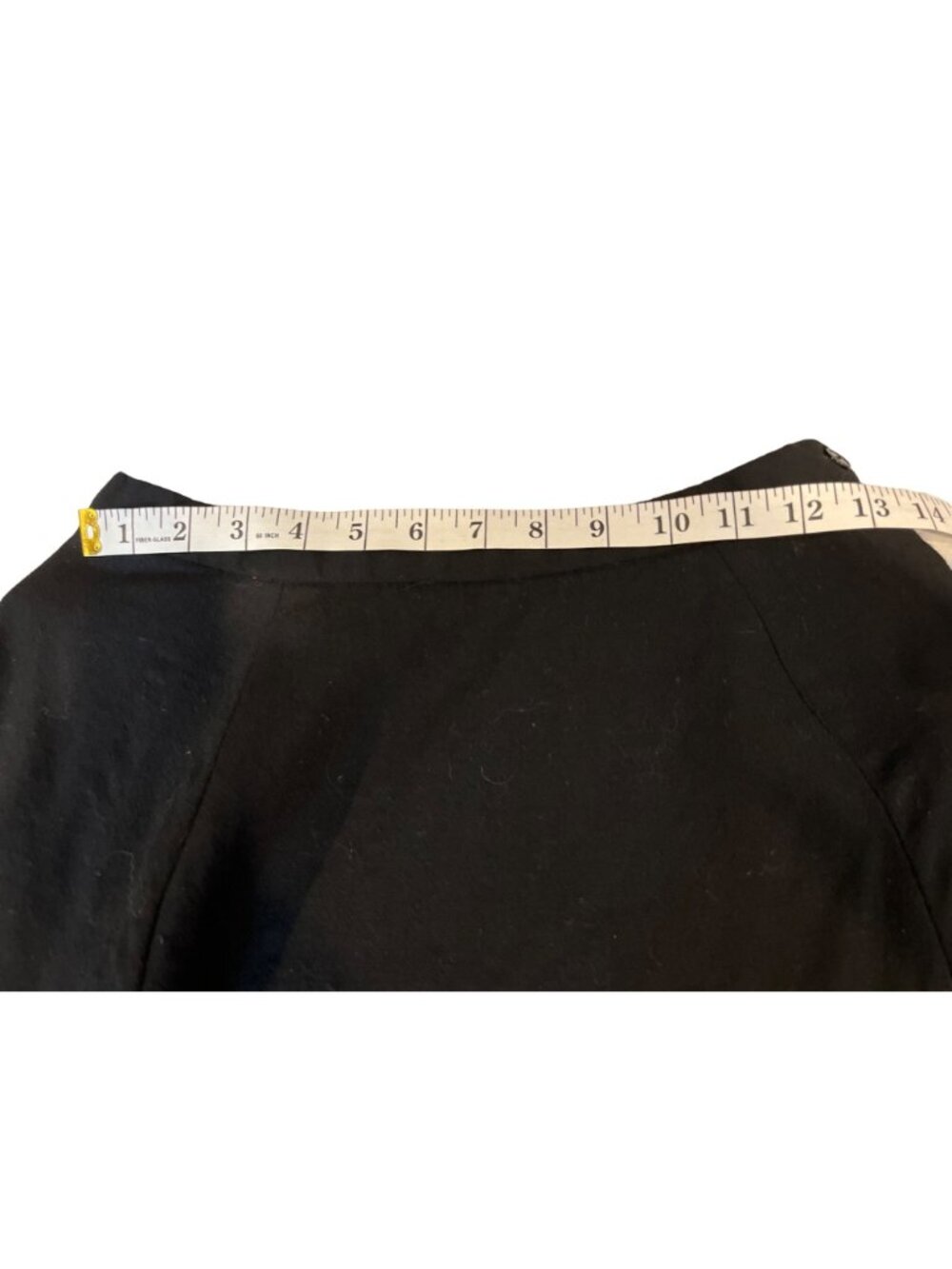 Nordstrom Size 10 Black Wool Skirt Side Zipper 29e - Picture 11 of 12